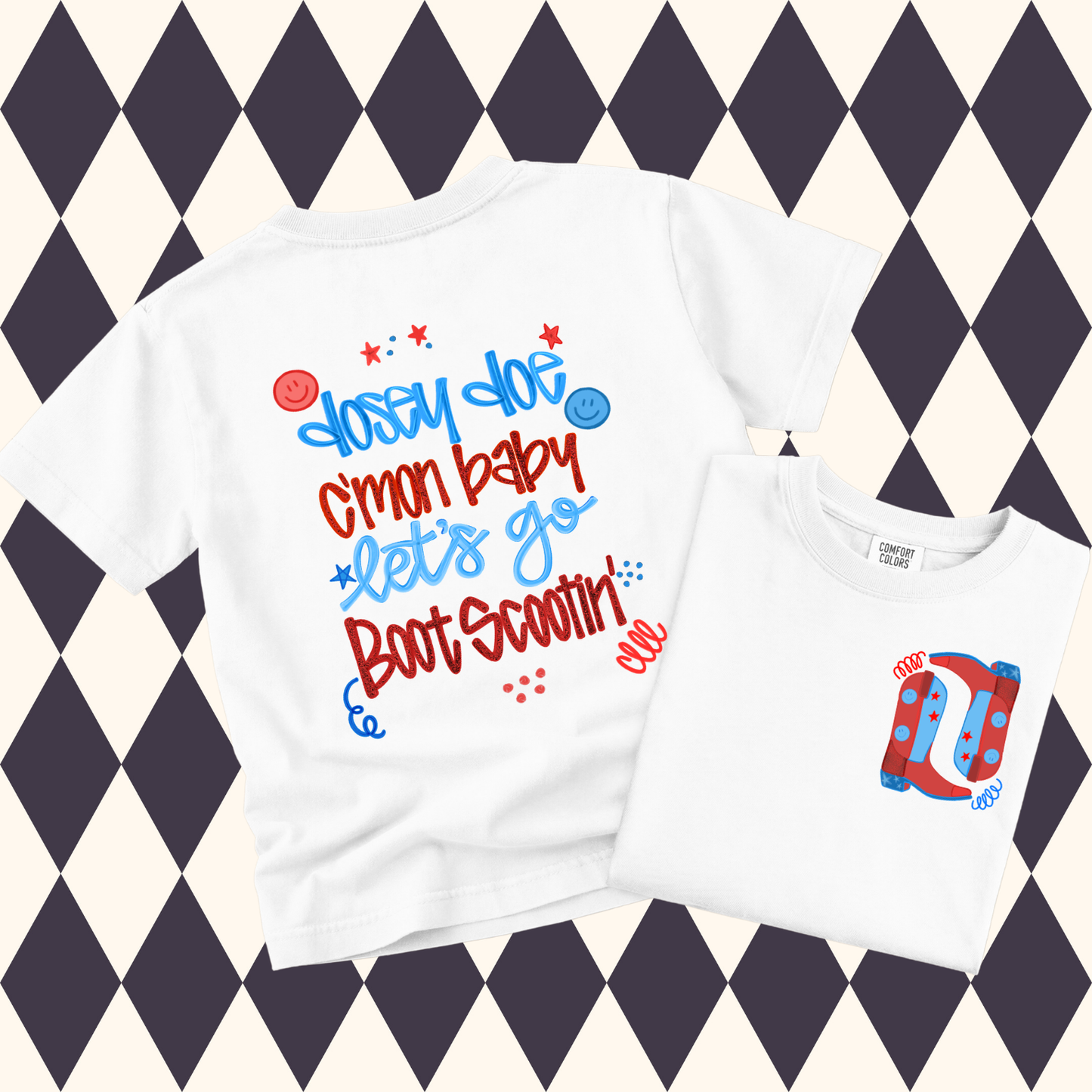 Boot Scootin' Patriotic Graphic Tee