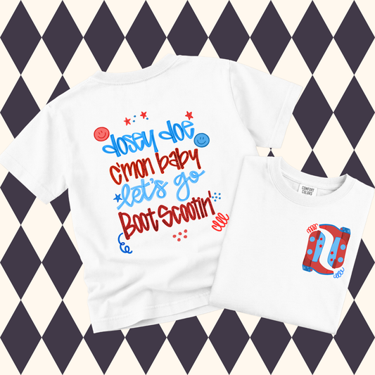 Boot Scootin' Patriotic Graphic Tee