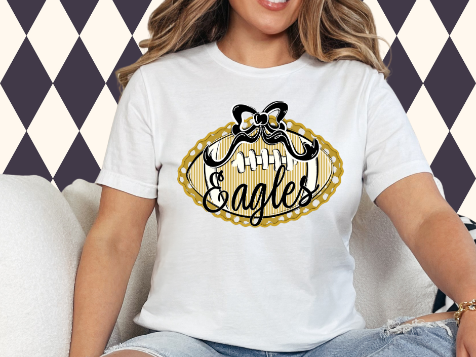 Prepster Football & Bow Tee/Sweatshirt ππ