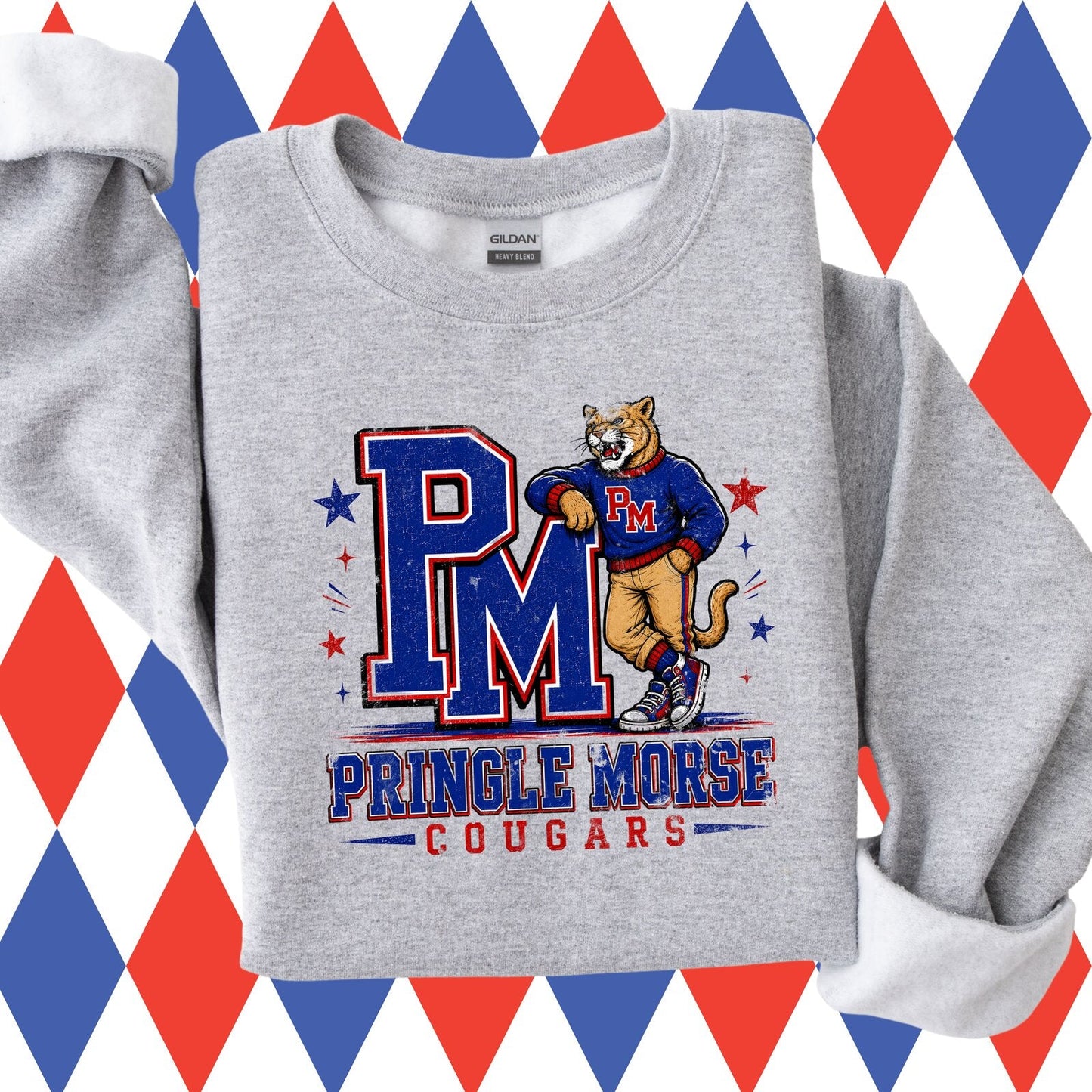 Retro Varsity PM Cougars Sweatshirt