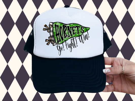 Preppy Paisley Pennant Trucker Hats