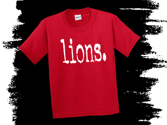 Lions. Minimalist Tee – House Colors
