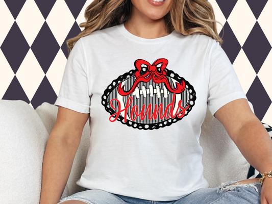 Prepster Football & Bow Tee/Sweatshirt 🎀🏈