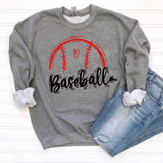 Whimsical Baseball Sweatshirt