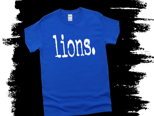 Lions. Minimalist Tee – House Colors