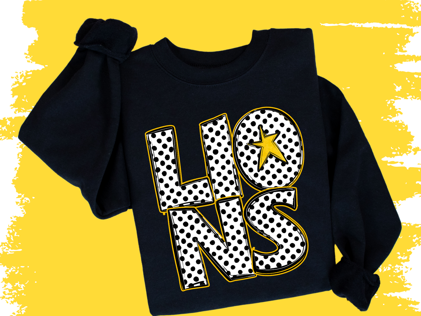 Polka Dot Pop Lions Tee or Sweatshirt