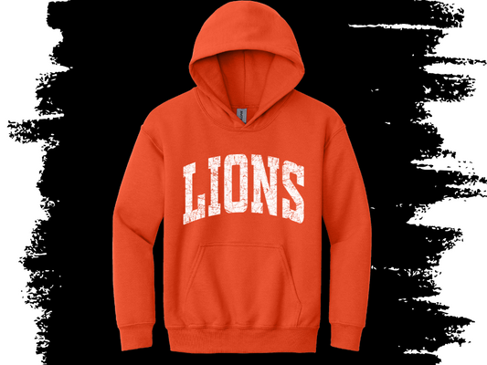 Lions Distressed Hoodie - House Colors