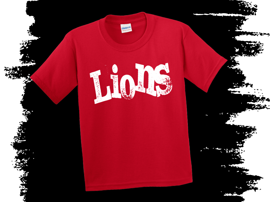 Distressed Lions House Color Tee