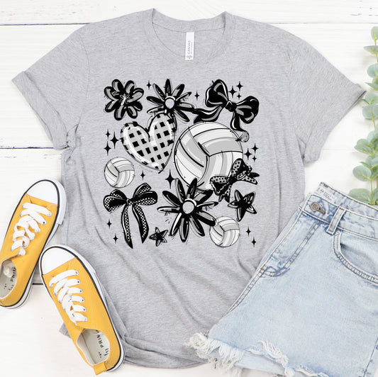 🏐 Play Ball Volleyball Spirit Collage Tee or Sweatshirt 🎉