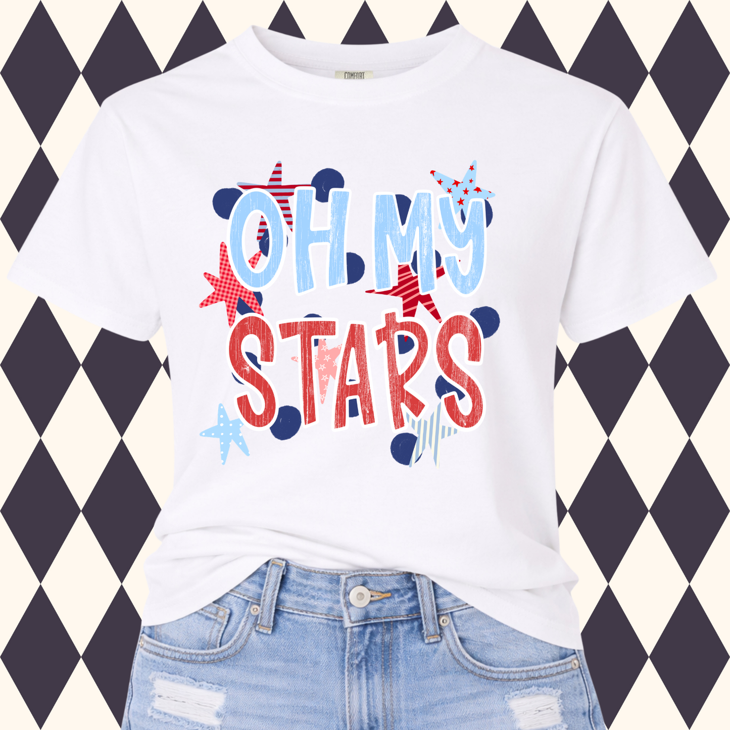 Oh My Stars! Patriotic Graphic Tee