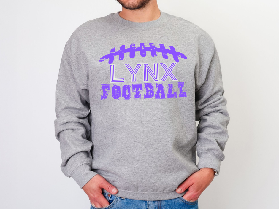 🏈 Custom Football Lace Tee or Sweatshirt