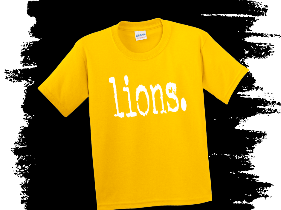 Lions. Minimalist Tee – House Colors