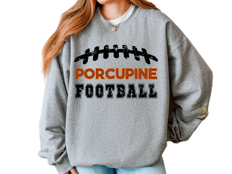🏈 Custom Football Lace Tee or Sweatshirt