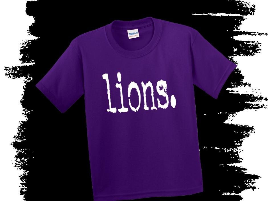 Lions. Minimalist Tee – House Colors
