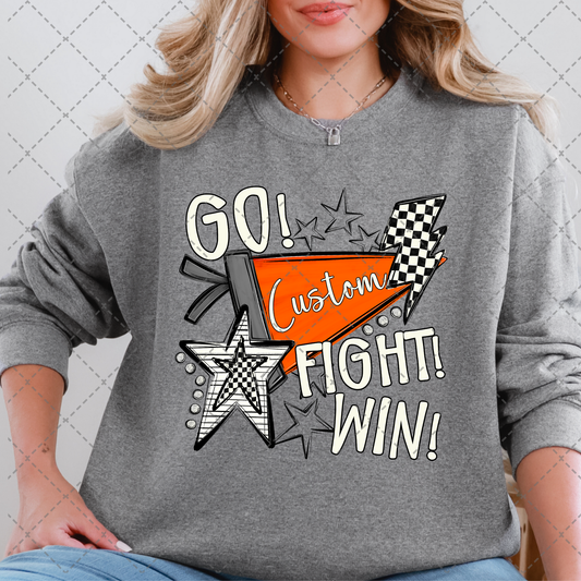 Go! Fight! Win! Pennant Custom Team Spirit 📣