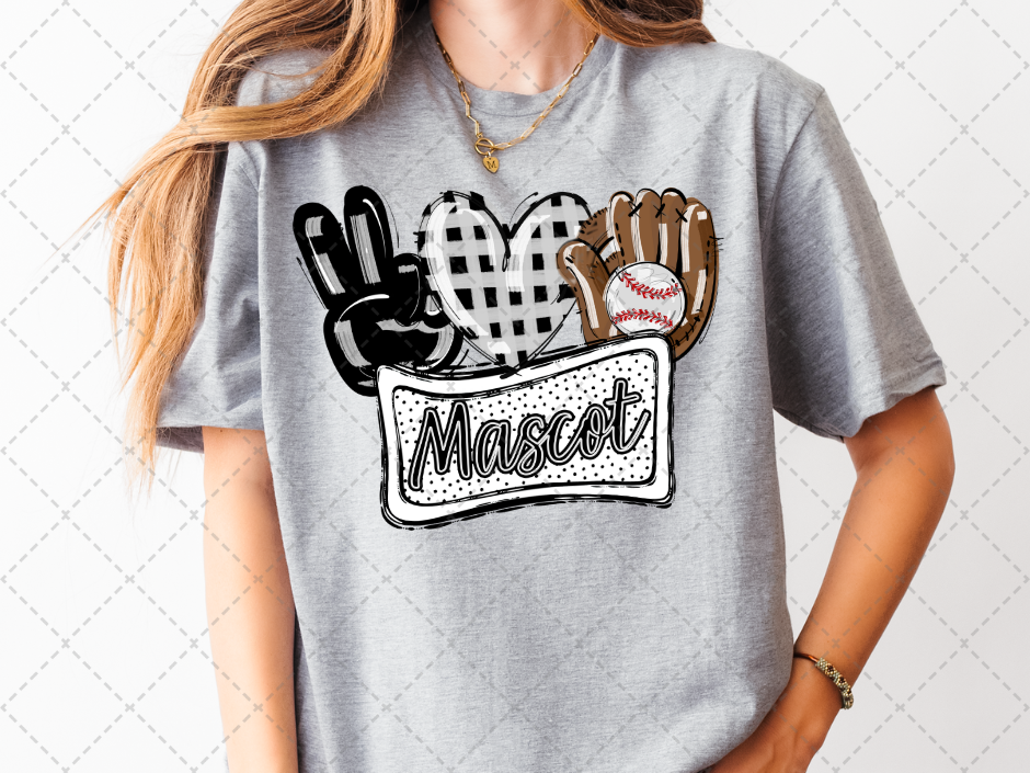 Peace, Love, and Baseball Mascot âš¾