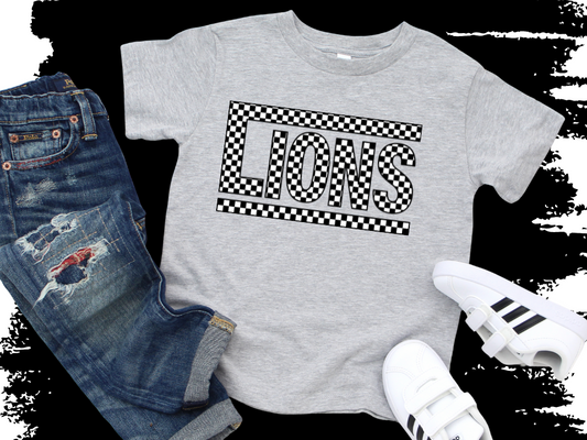 Checkered Champ Lions T-Shirt