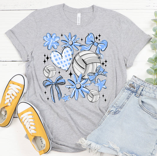 🏐 Play Ball Volleyball Spirit Collage Tee or Sweatshirt 🎉