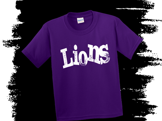 Distressed Lions House Color Tee