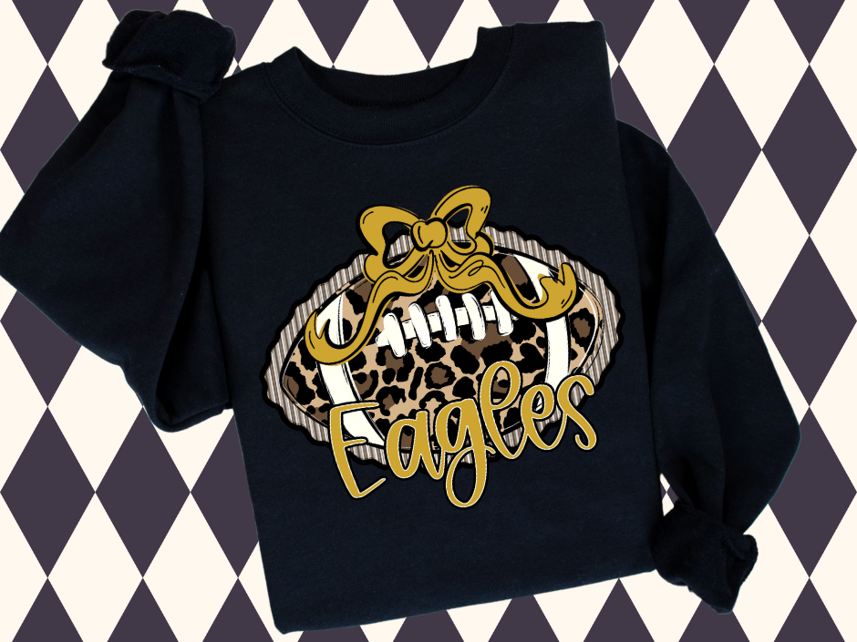 π The Prepster Leopard Football T-Shirt or Sweatshirt π