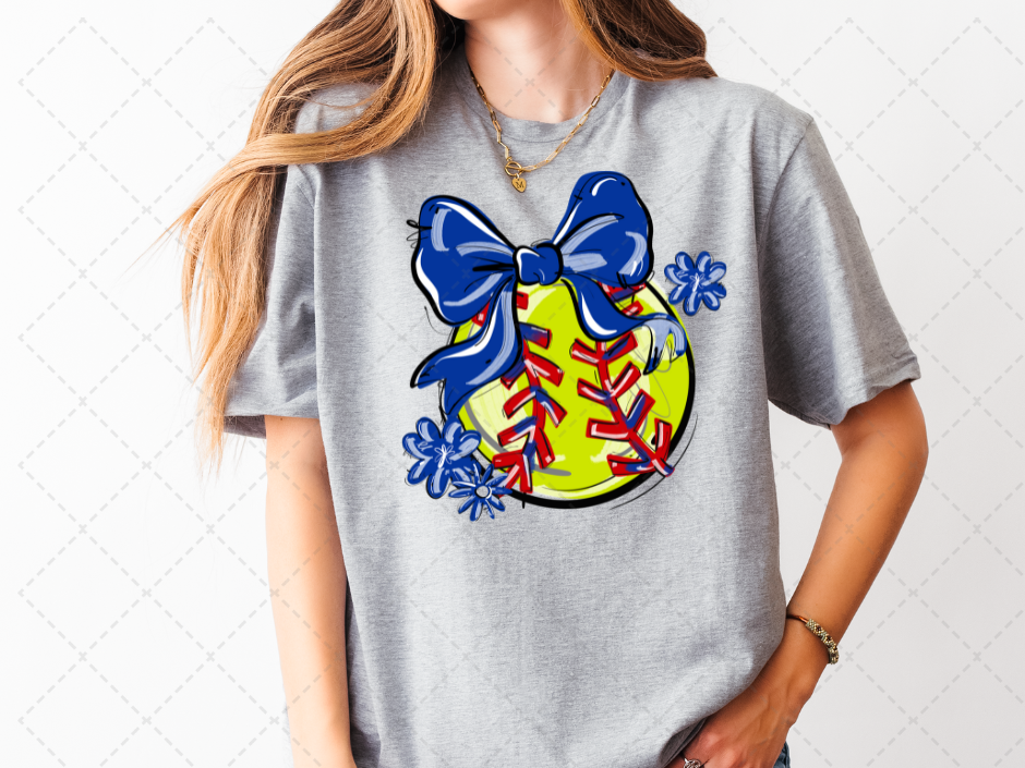 Game Day Glam Softball Bow Shirt 🥎