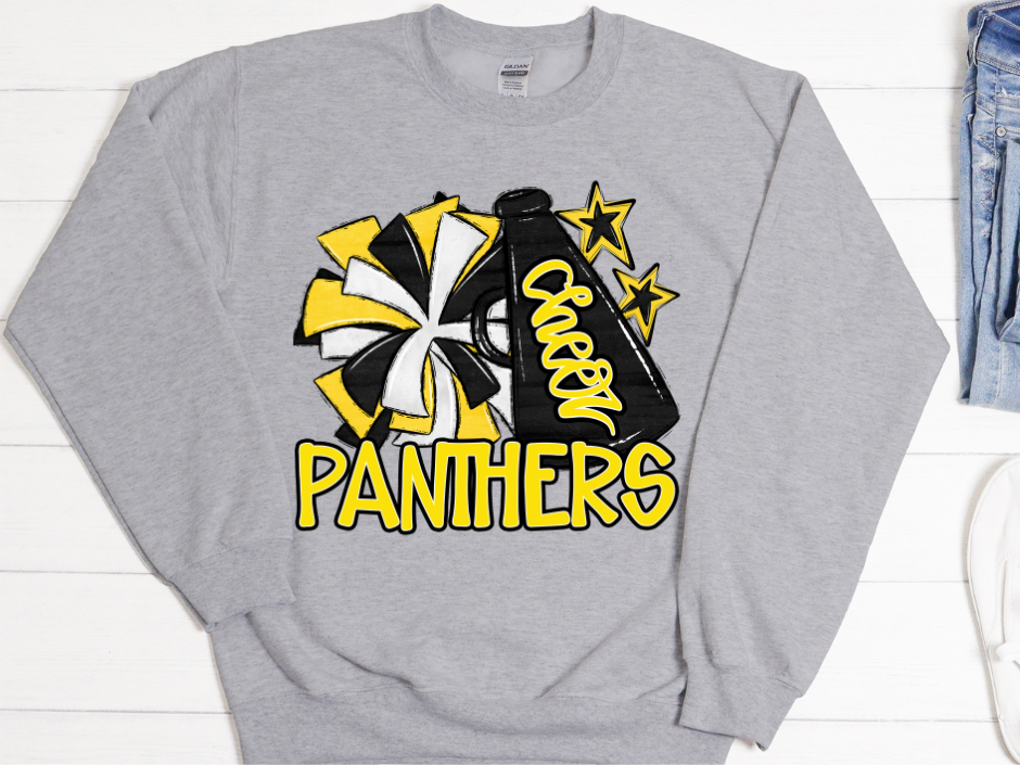 π£ Cheer Megaphone Sweatshirt (Kids + Adult)