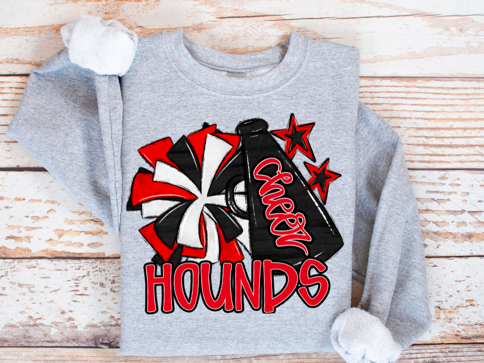 π£ Cheer Megaphone Sweatshirt (Kids + Adult)