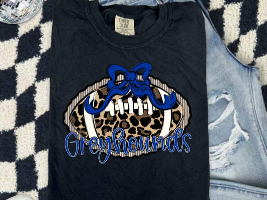 🐆 The Prepster Leopard Football T-Shirt or Sweatshirt 🏈