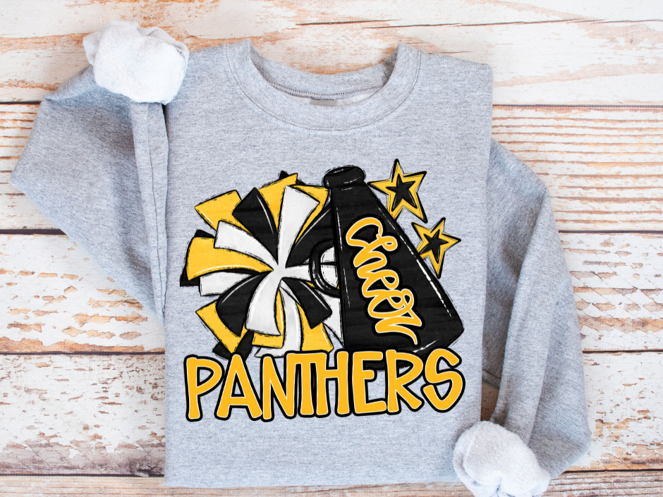 π£ Cheer Megaphone Sweatshirt (Kids + Adult)