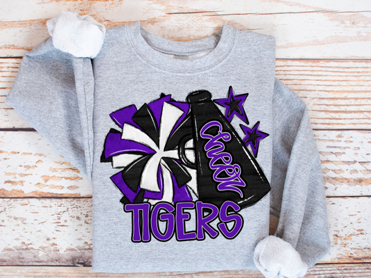 📣 Cheer Megaphone Sweatshirt (Kids + Adult)