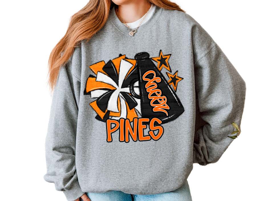 π£ Cheer Megaphone Sweatshirt (Kids + Adult)