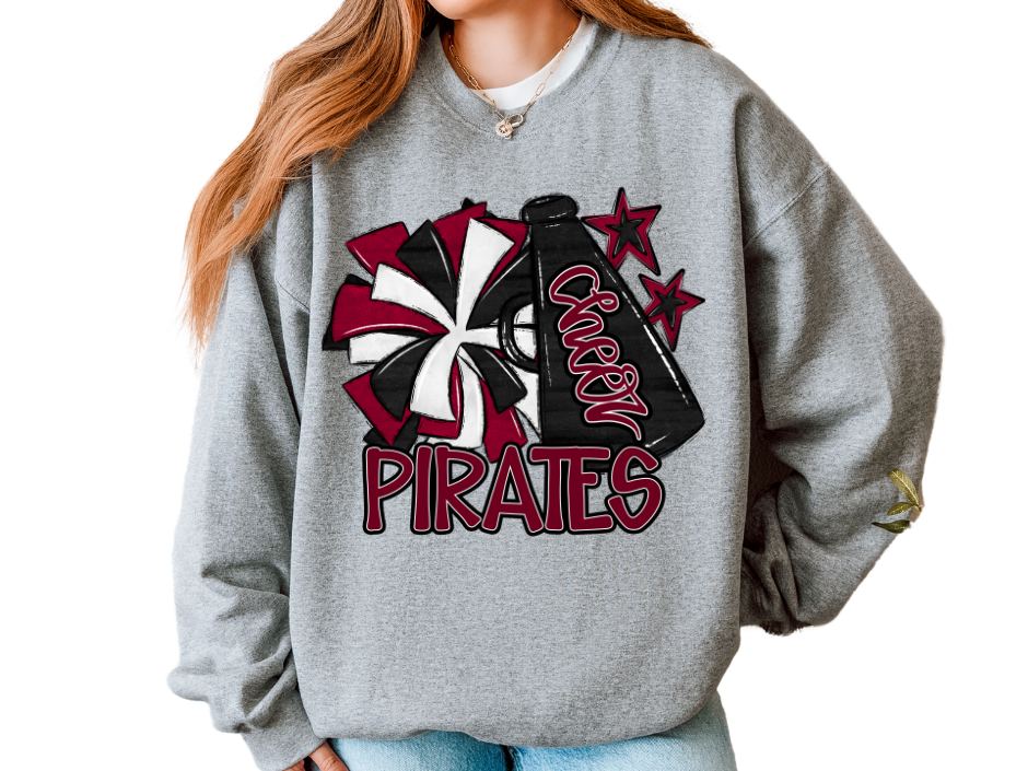 π£ Cheer Megaphone Sweatshirt (Kids + Adult)