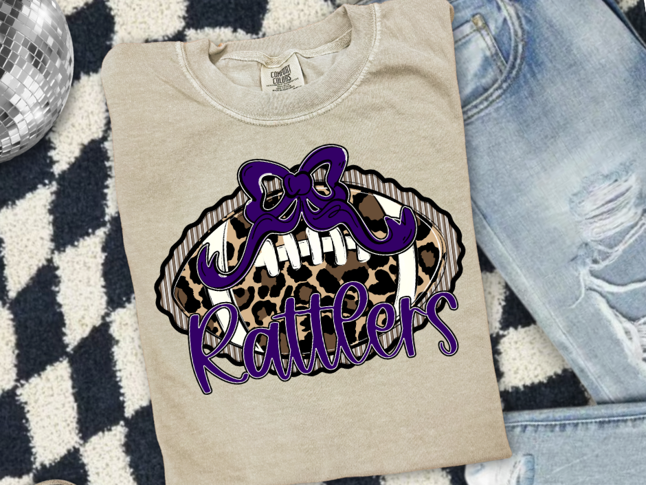 π The Prepster Leopard Football T-Shirt or Sweatshirt π