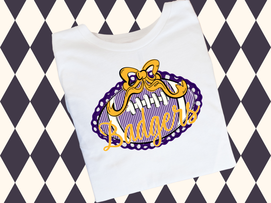 Prepster Football & Bow Tee/Sweatshirt ππ