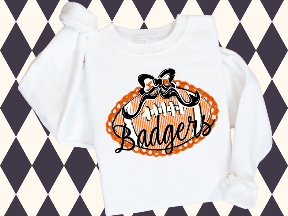 Prepster Football & Bow Tee/Sweatshirt ππ