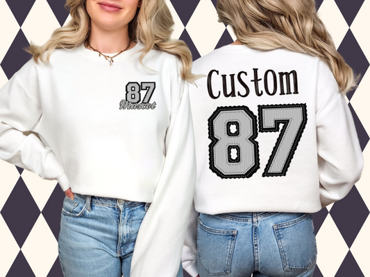 The Prepster Jersey Number Sweatshirt