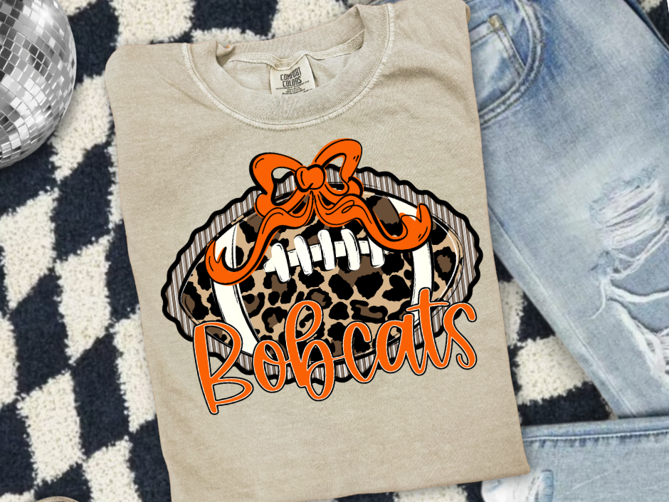 π The Prepster Leopard Football T-Shirt or Sweatshirt π