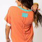 Tangerine Tease V-Neck T-Shirt