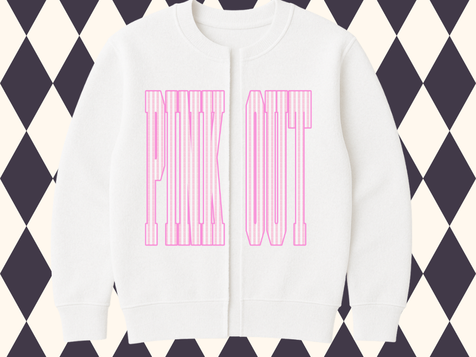 Pink Out Sideline Split Cardigan