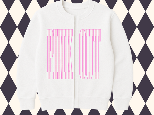 Pink Out Sideline Split Cardigan