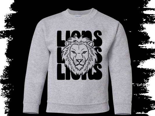 Stacked Lions Tee, Long Sleeve, or Sweatshirt