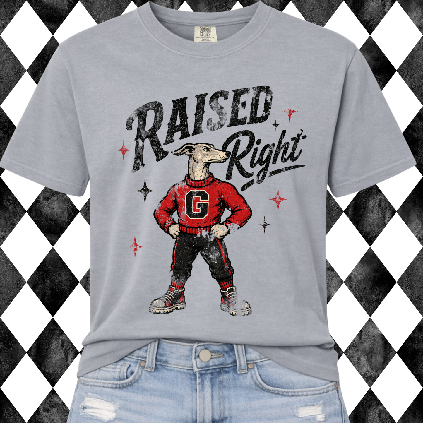 Raised Right Mascot Graphic Tee