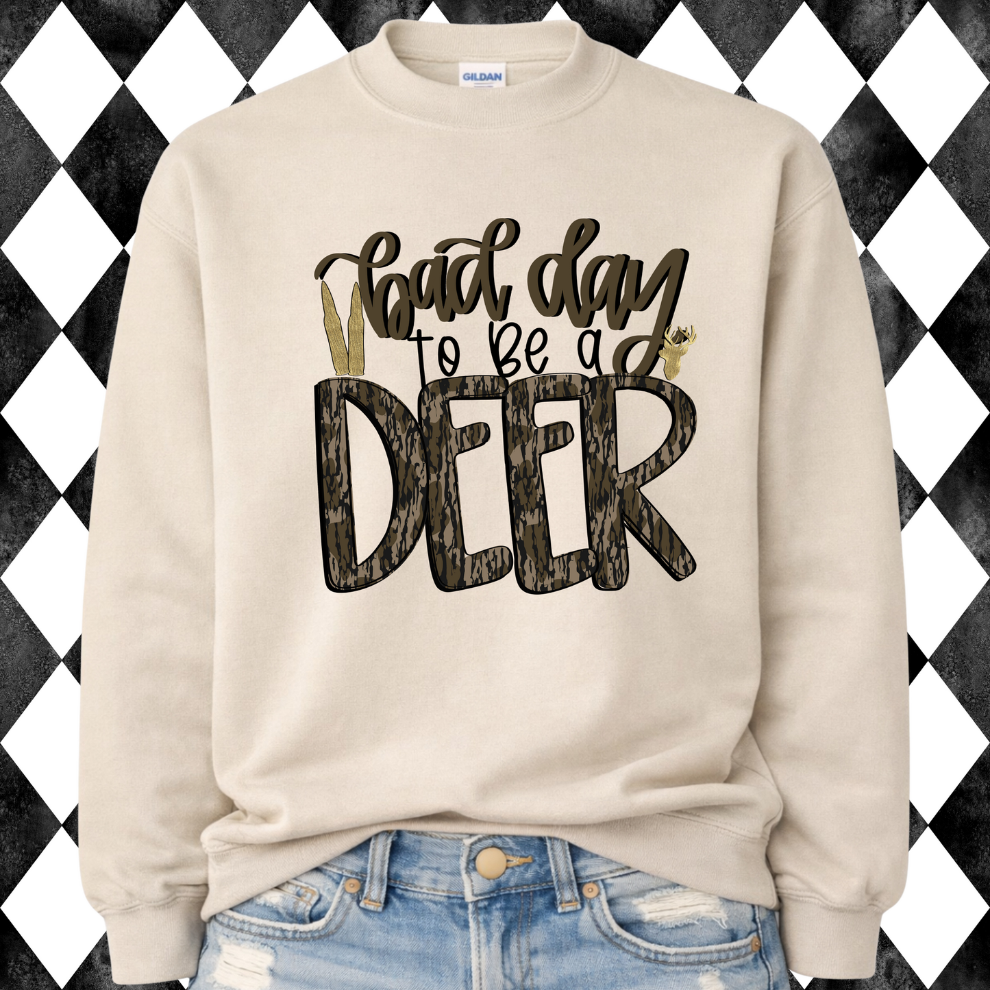 Bad Day to Be a Deer Long Sleeve • Sweatshirt
