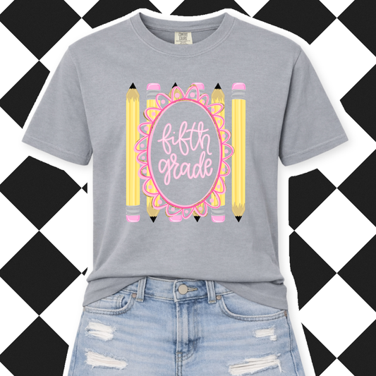Grade Level Pencil Frame Tee