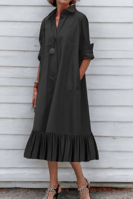 Classic Black Shirt Dress - Maggie Mae's Boutique and Custom Printing