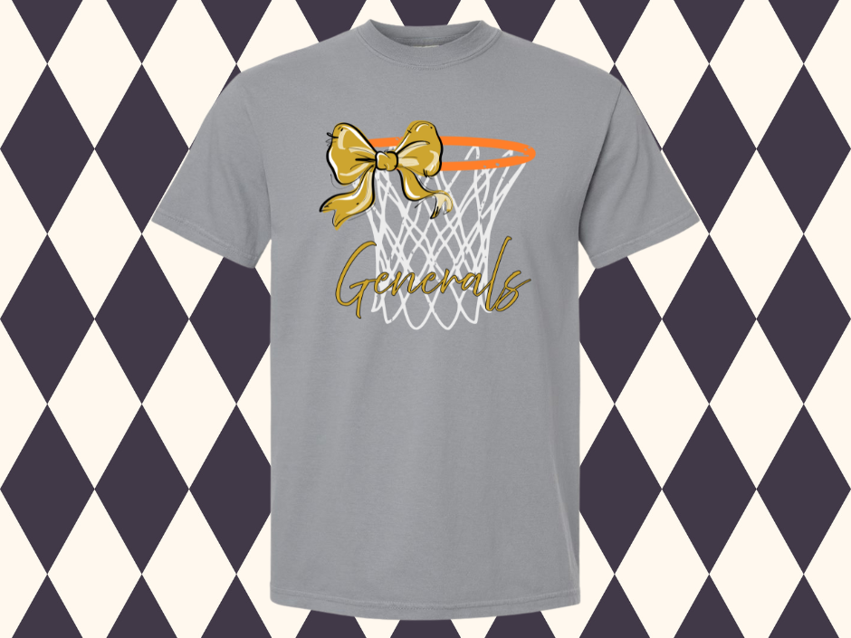Nothing But Net — Basketball Bow Tee