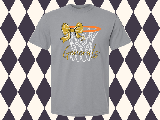 Nothing But Net — Basketball Bow Tee