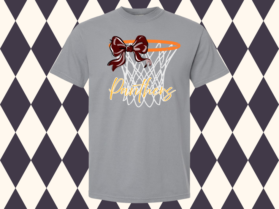 Nothing But Net — Basketball Bow Tee