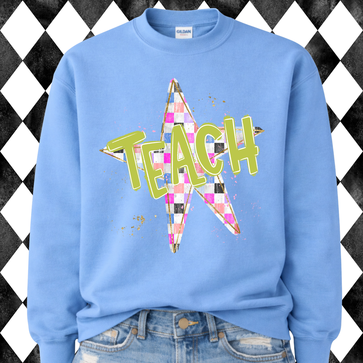 Teach Checkered Star