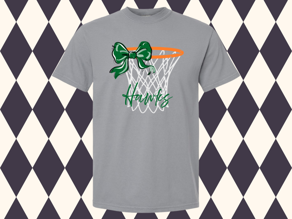 Nothing But Net — Basketball Bow Tee